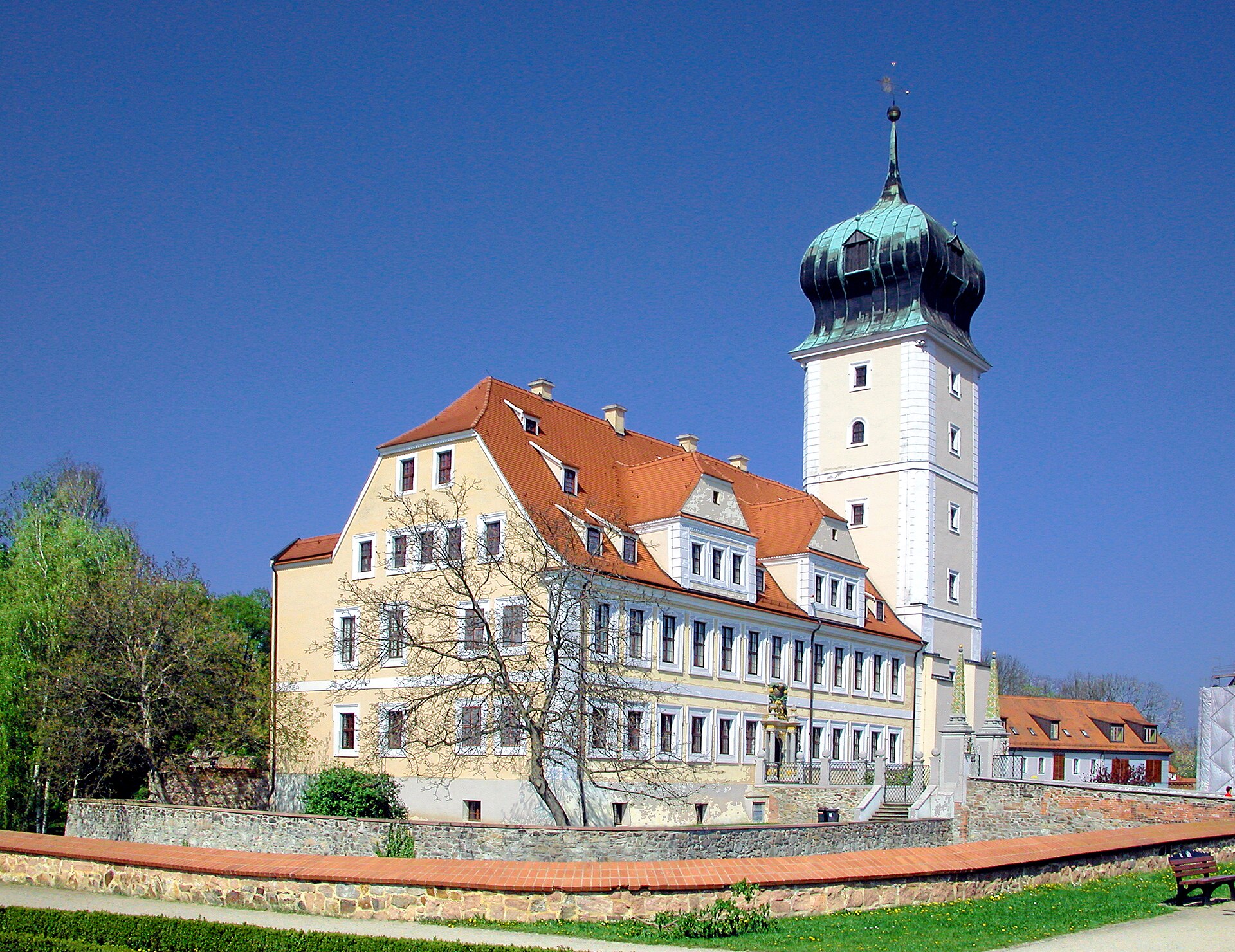 Foto des Barockschlosses in Delitzsch